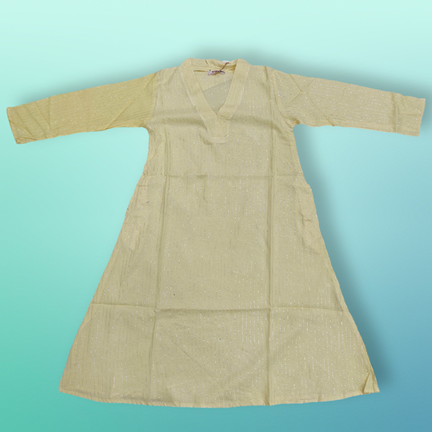 4-5 Year Teena Printed Rayon Girls Dress 33&quot; Long Jalabiya