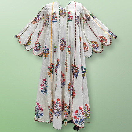 S/M Meher Printed Cotton Dress 57&quot; Long Jalabiya