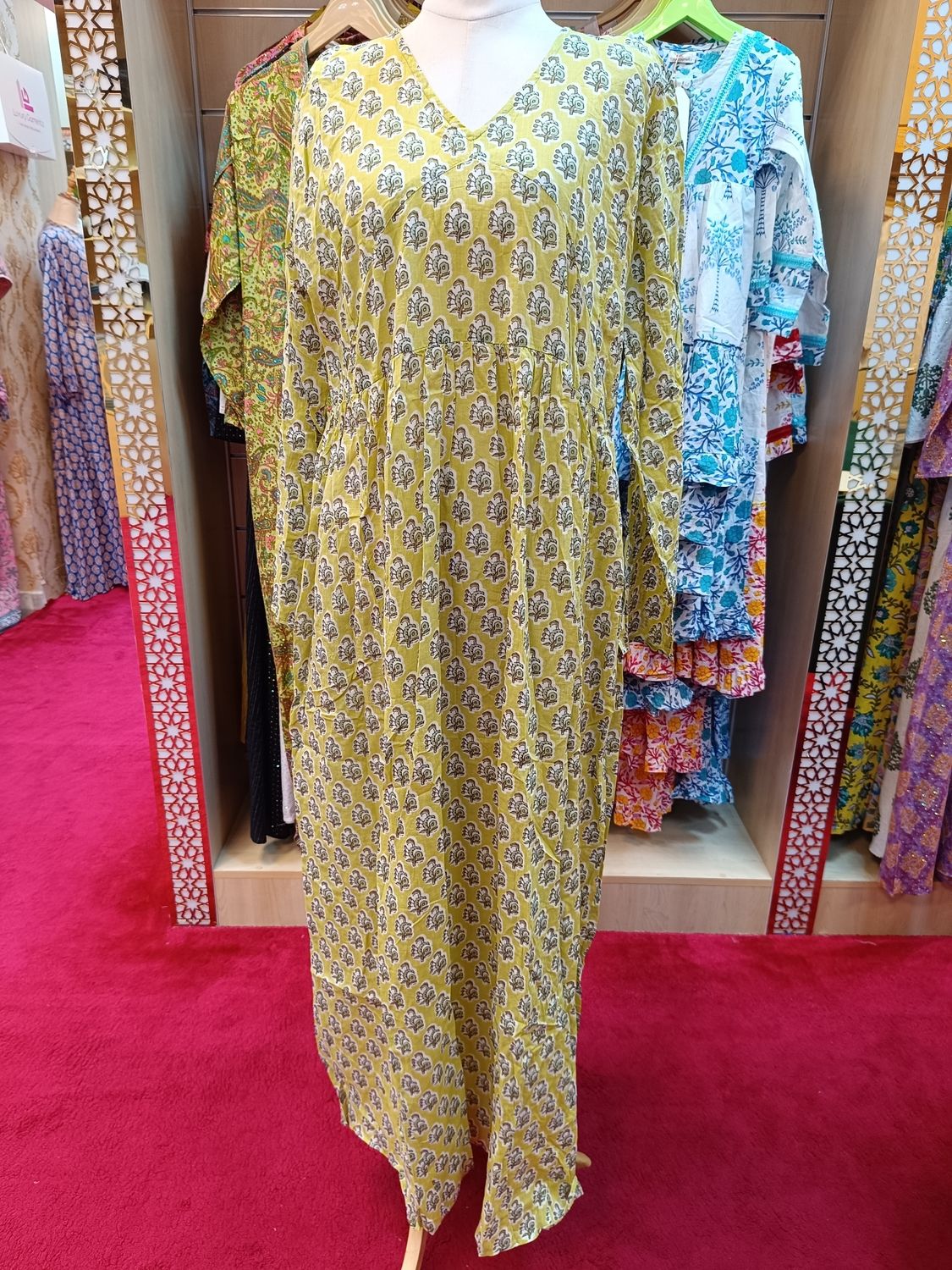 L/XL Spring Cotton Dress 57&quot; Long Jalabiya