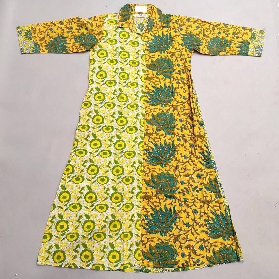 8-9 Year Singapore Cotton Girls Dress 42&quot; Long Jalabiya