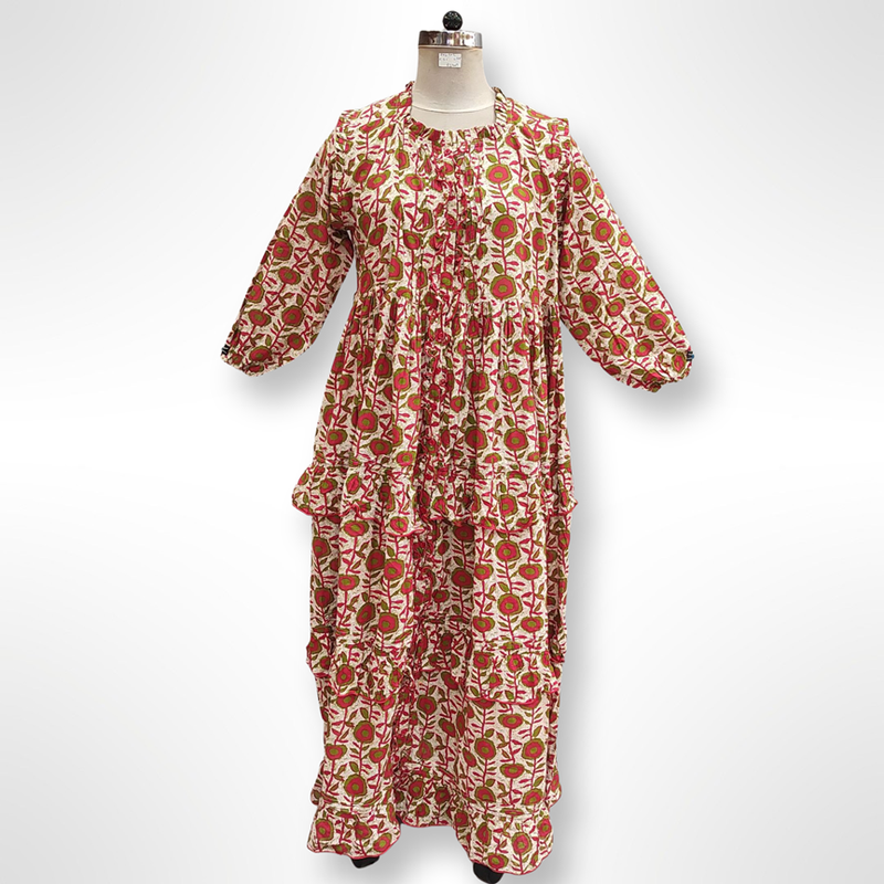 2XL/3XL Amira Cotton Dress 55&quot; Long Jalabiya