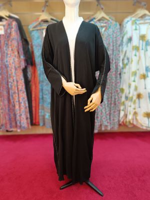 Black Abaya Crystal length 56&quot;inch