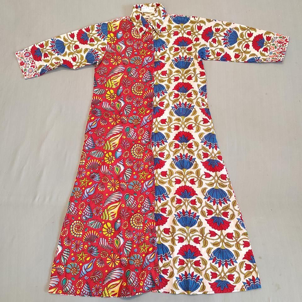 8-9 Year Singapore Cotton Girls Dress 42&quot; Long Jalabiya