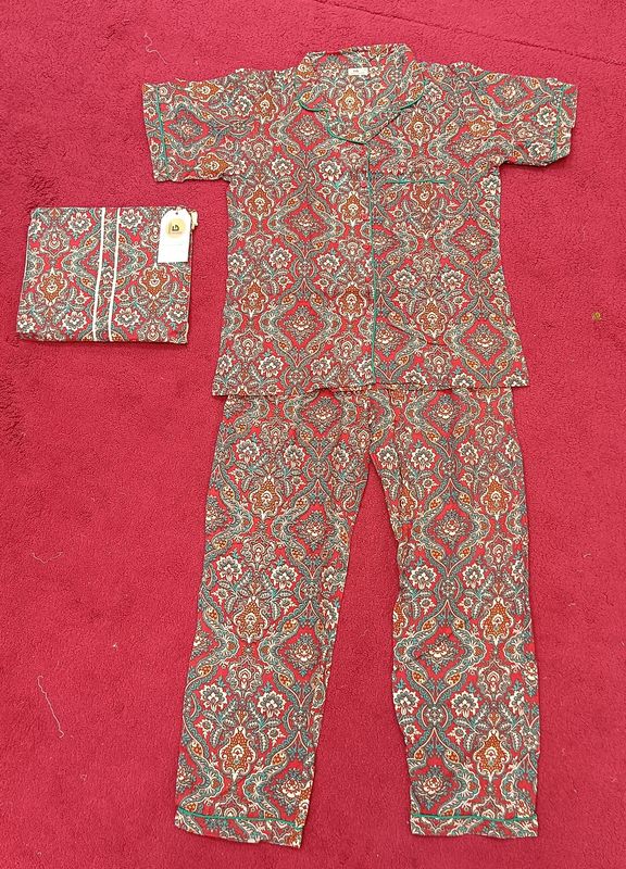 S/ M Short Sleeves Cotton Pajama Set