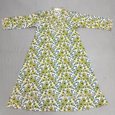 6-7 Year Teena Printed Cotton Girls Dress 38&#39;&#39; Long Jalabiya