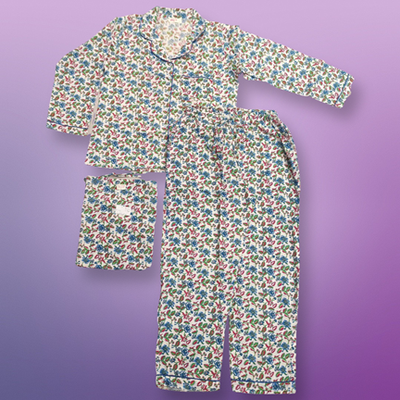 L Cotton 38&quot; Pajamas Set full sleeves