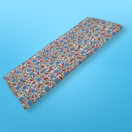 4 Meter Cotton Hand Printed Fabric