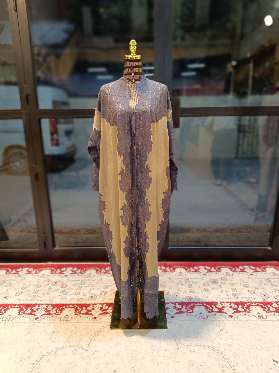 Free Size Kashmir Bisht  55&quot; Long 