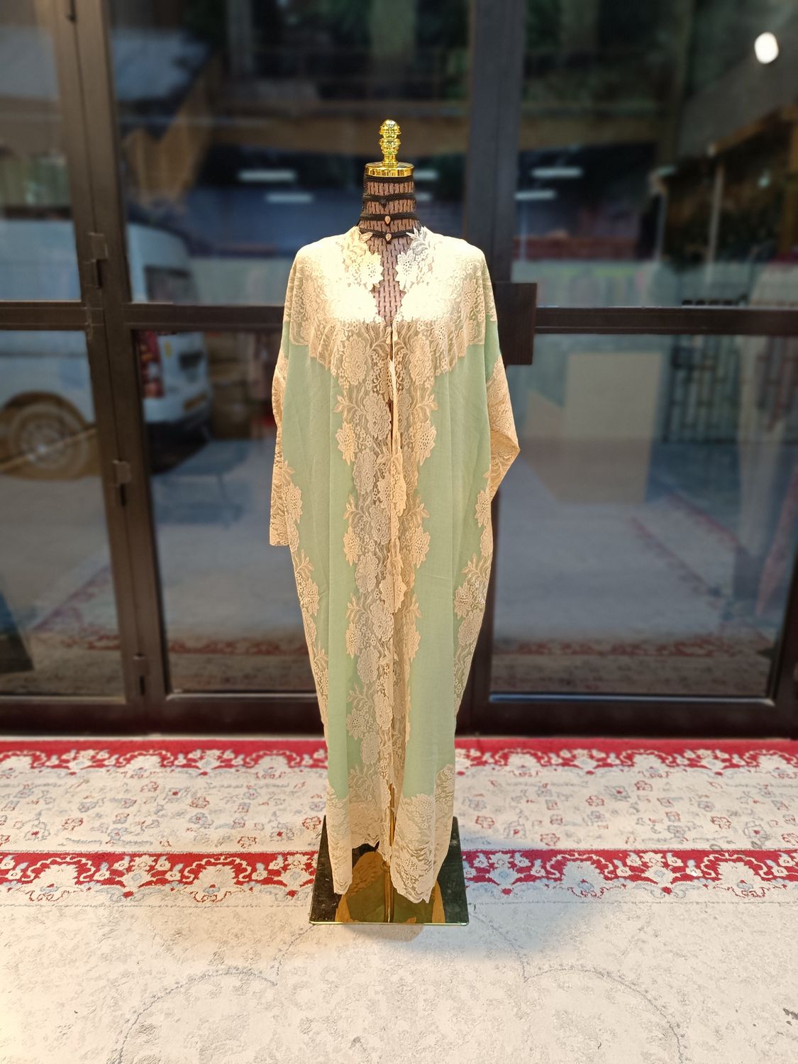 Free Size Kashmir Bisht  55&quot; Long 