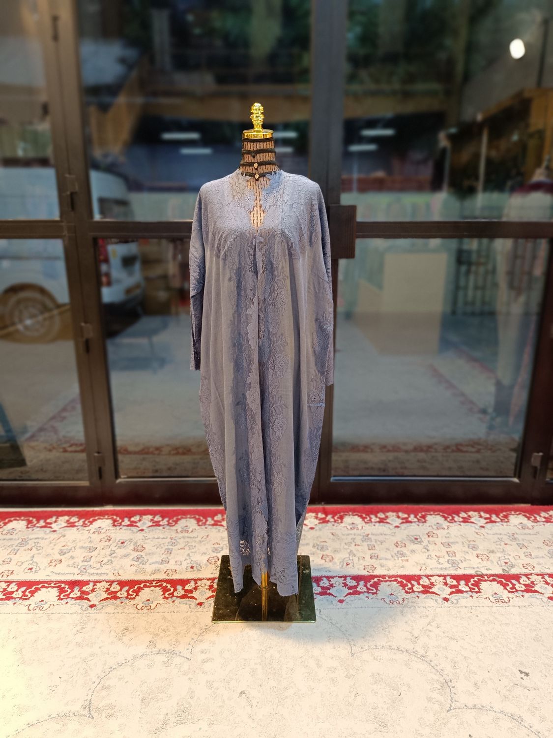 Free Size Kashmir Bisht  55&quot; Long 