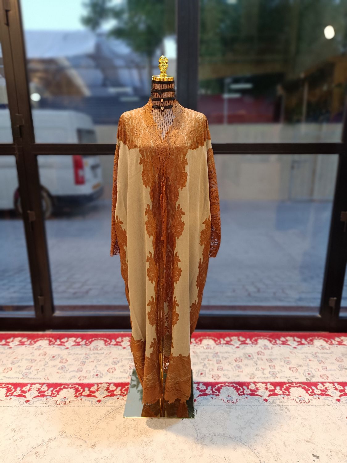 Free Size Kashmir Bisht  55&quot; Long 