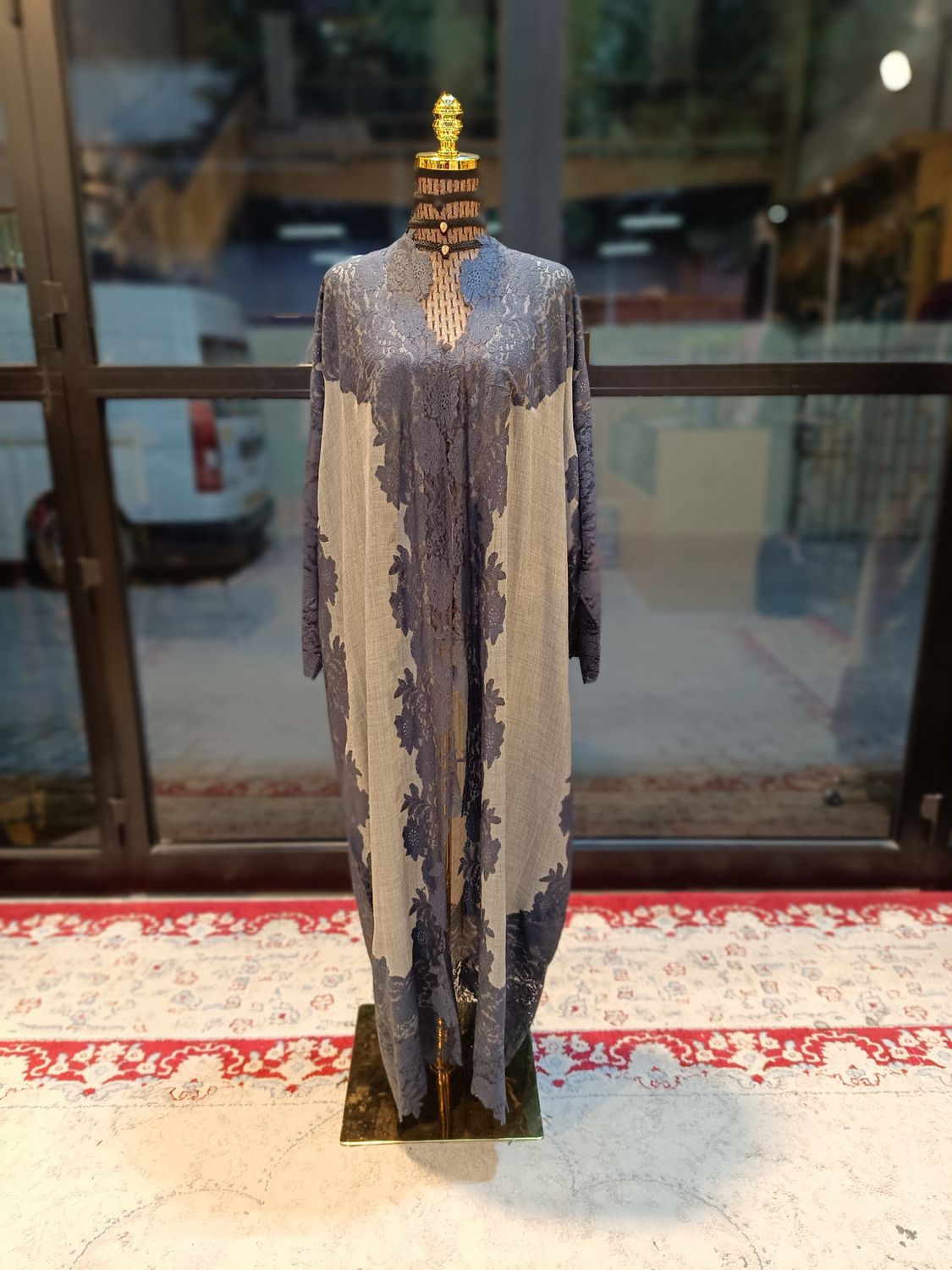 Free Size Kashmir Bisht  55&quot; Long 