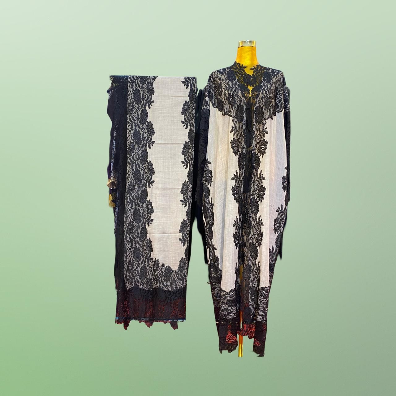 Free Size Kashmir Bisht  55&quot; Long With Sheila 