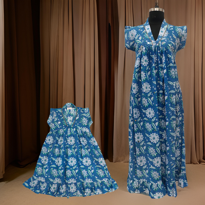 Blue And White Amani Dress