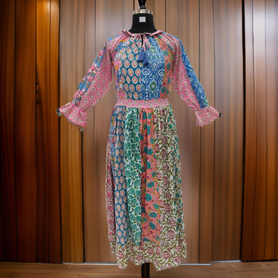 S/M Special Printed Cotton Dress 57&quot; Long Jalabiya