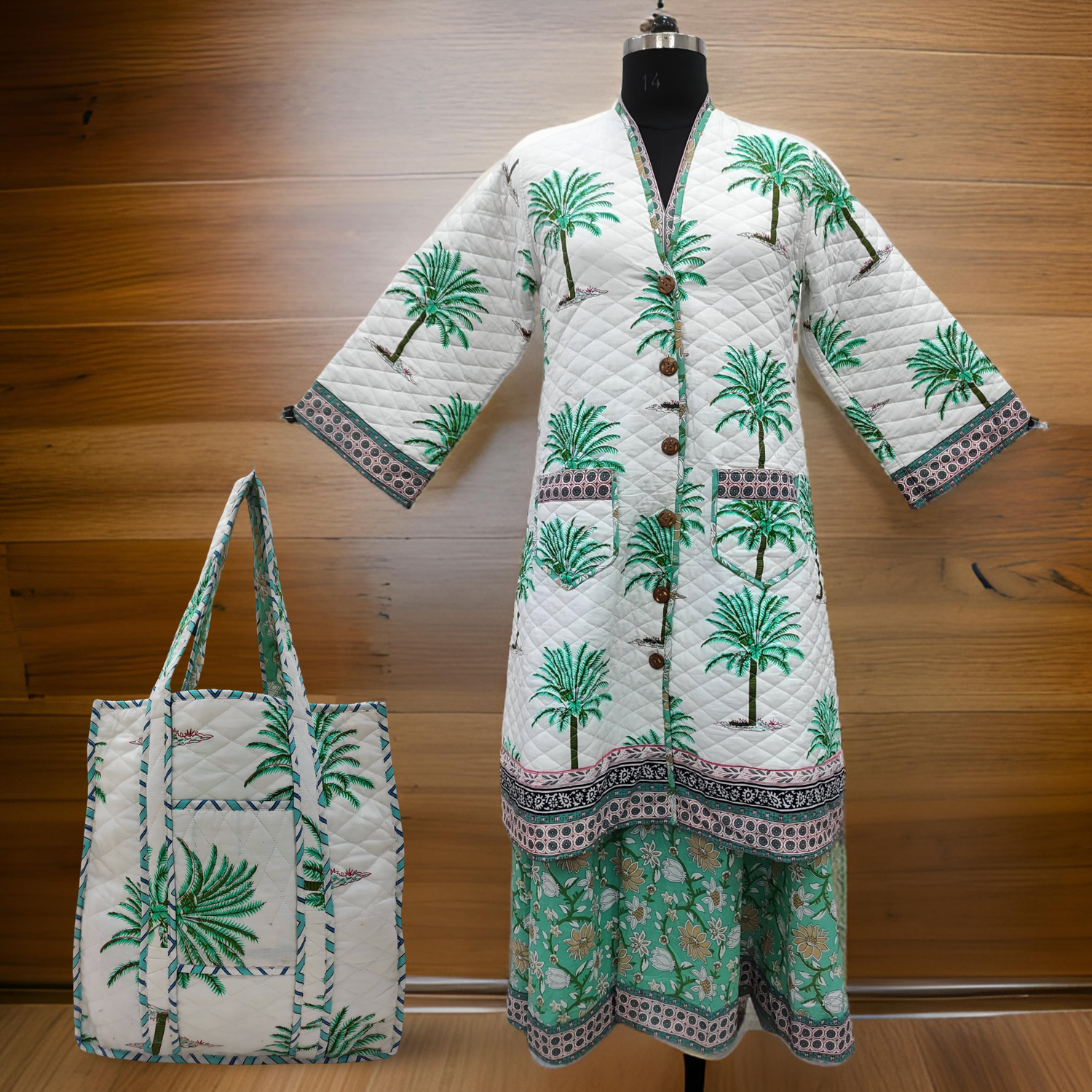 XS/S Cotton Jacket And Inner And Bag