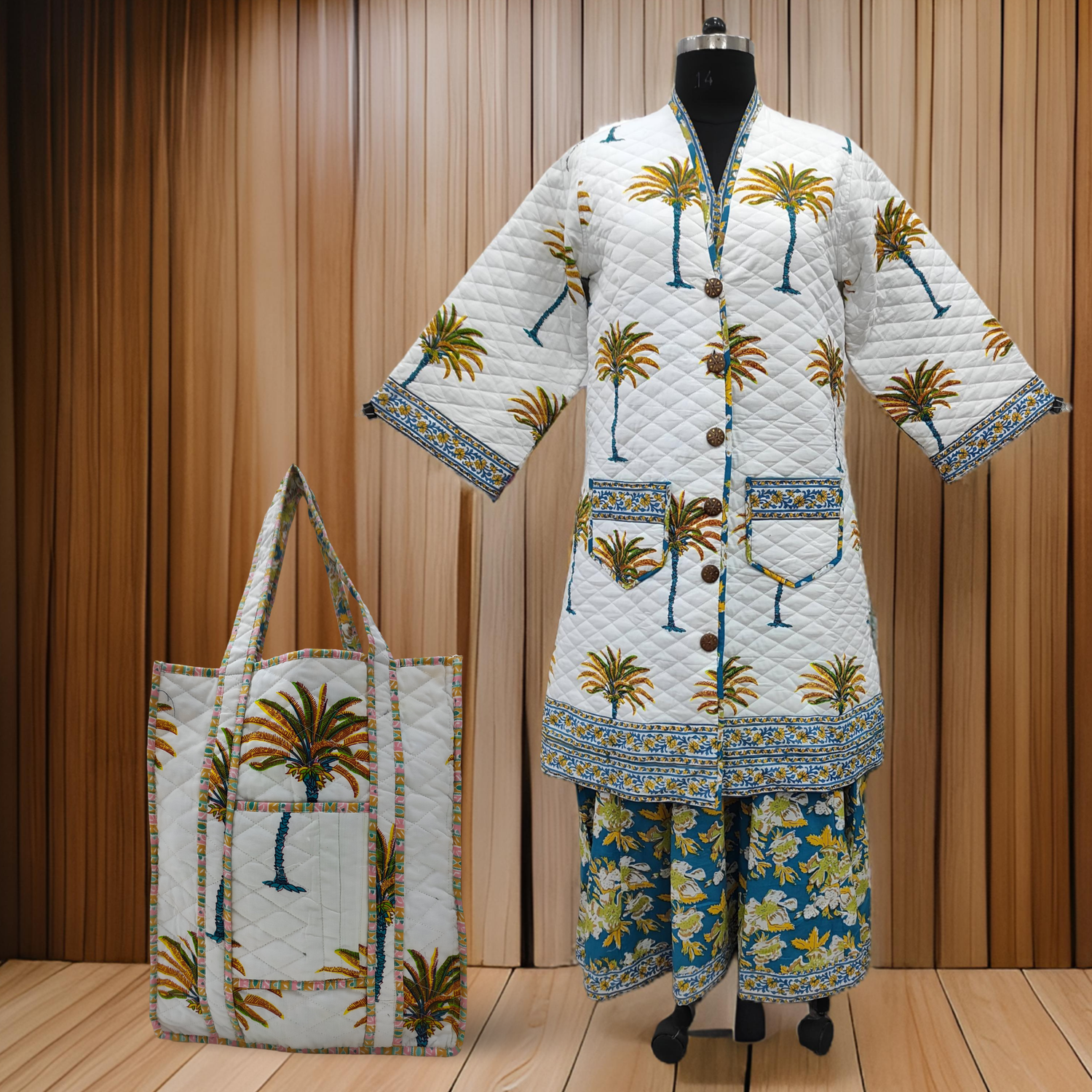 S/M Cotton Jacket And Inner And Bag