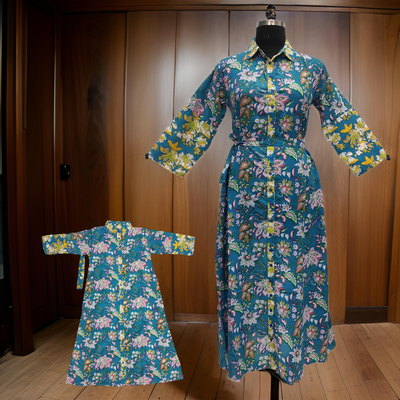 Blue And Yellow Tansy Dress