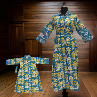 Yellow And Blue Tansy Dress