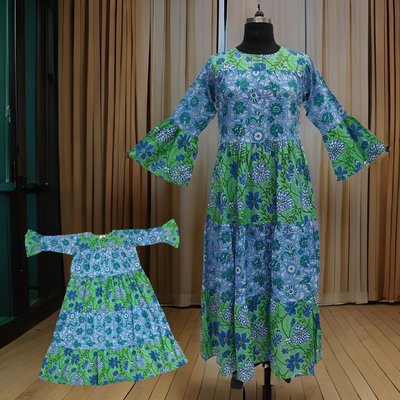 Green And Blue Moon Dress