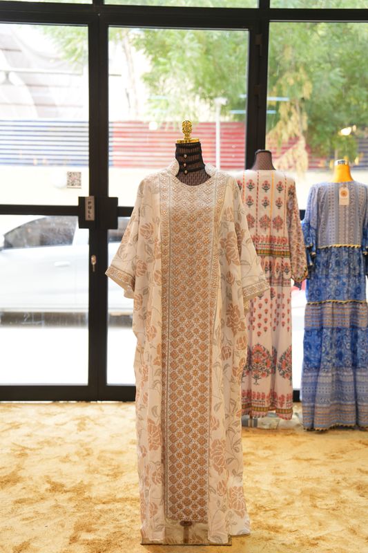 Free Size Special Eid Embroidery Dress Length 57&quot;
