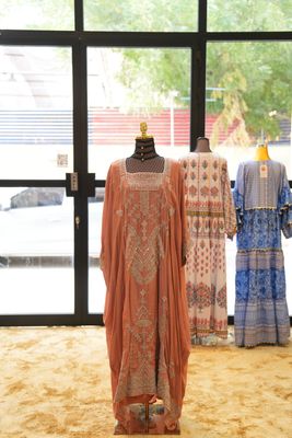 2XL/3XL Eid Special  Embroidery Pearls Dress Length 52&quot;