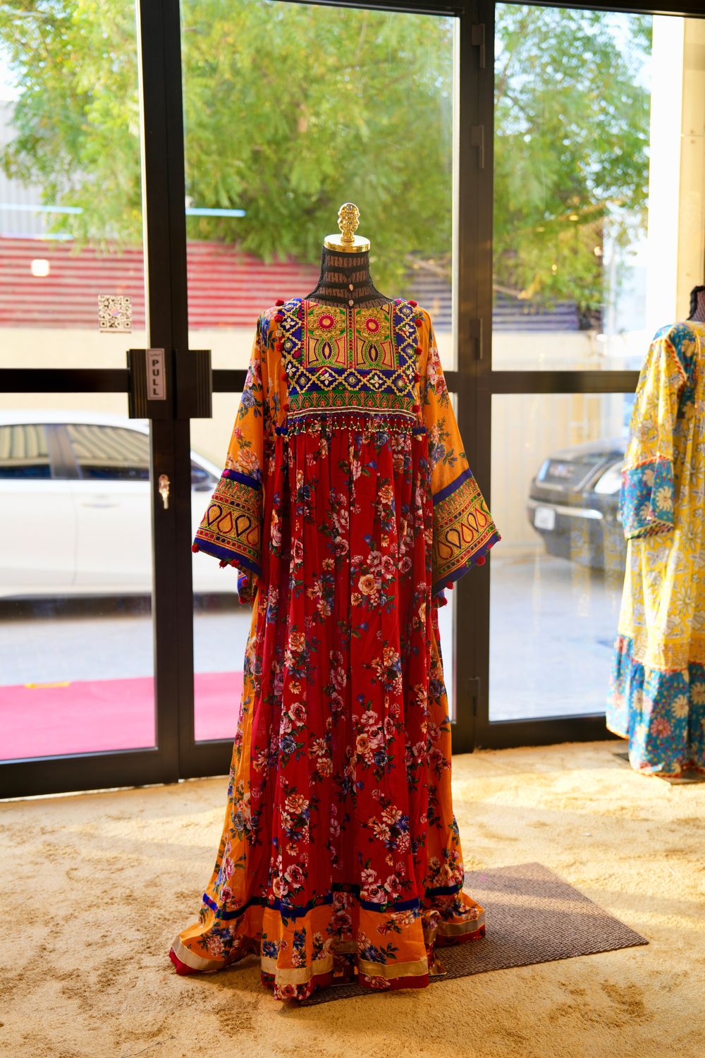 L/XL Banjara Vintage jalabiya Length 55&quot;