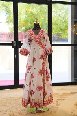 XS/S Priam Printed Cotton Dress 54&quot; Long Jalabiya