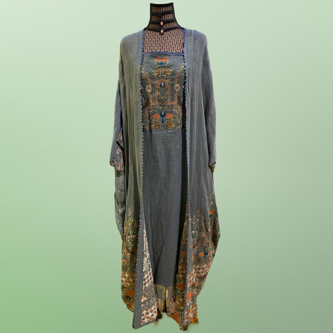 S/M 2 Piece Eid Special Embroidery Dress Length 52&quot;