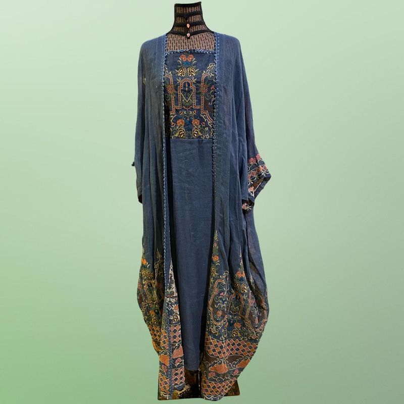S/M 2 Piece Eid Special Embroidery Dress Length 52&quot;