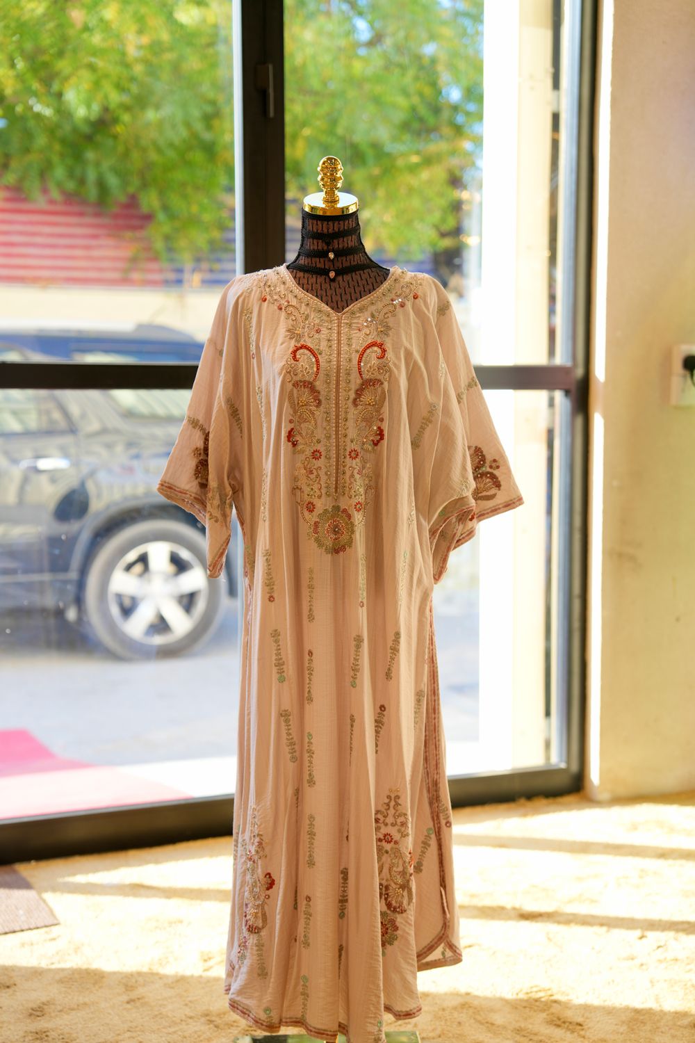 Free Size Eid Special Embroidery Dress Length 52&quot;
