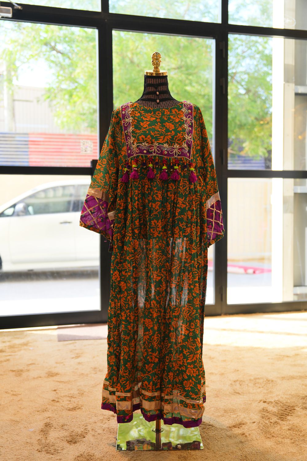 L/XL Banjara Vintage jalabiya Length 55&quot;