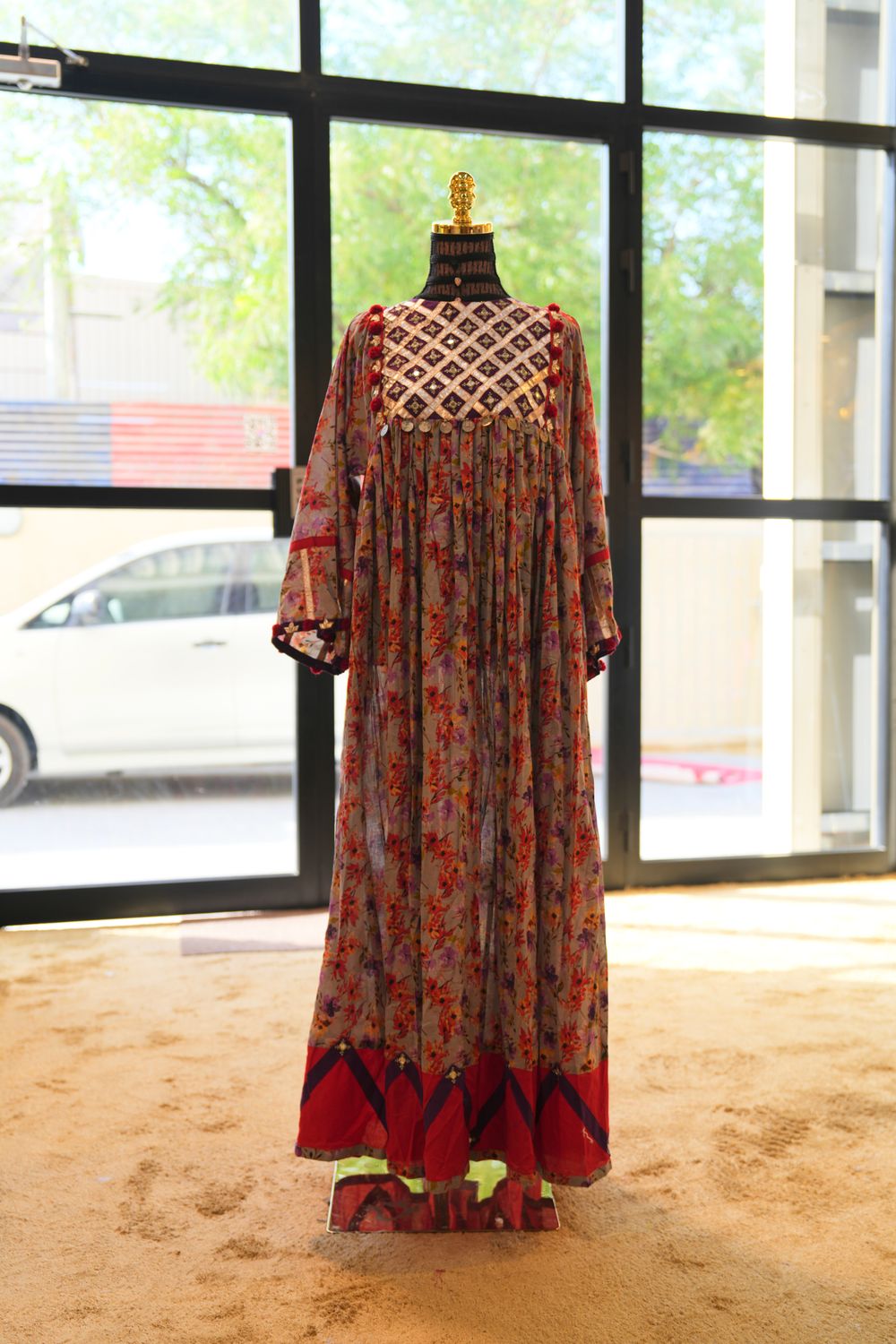 L/XL Banjara Vintage jalabiya Length 55&quot;