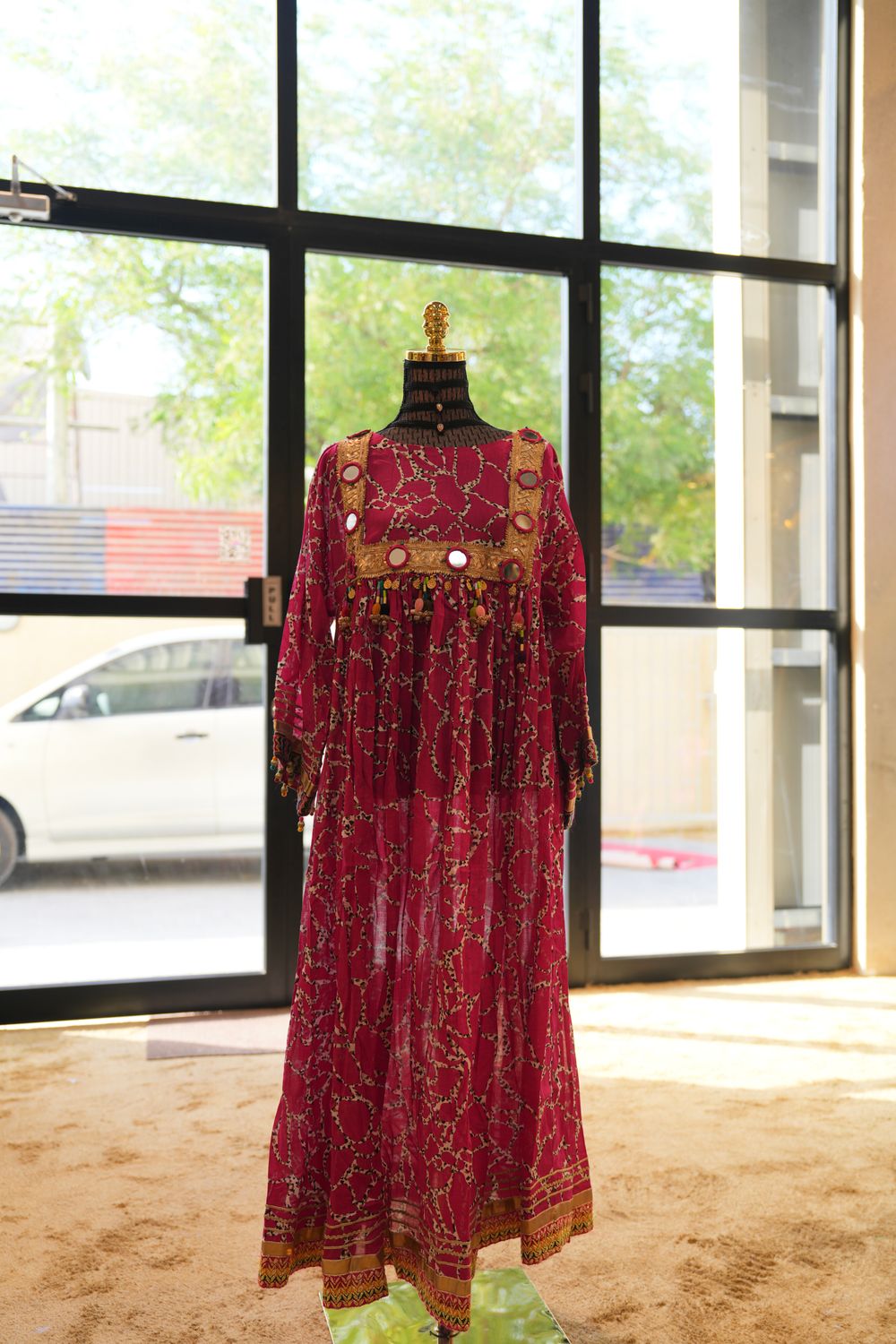 L/XL Banjara Vintage jalabiya Length 55&quot;