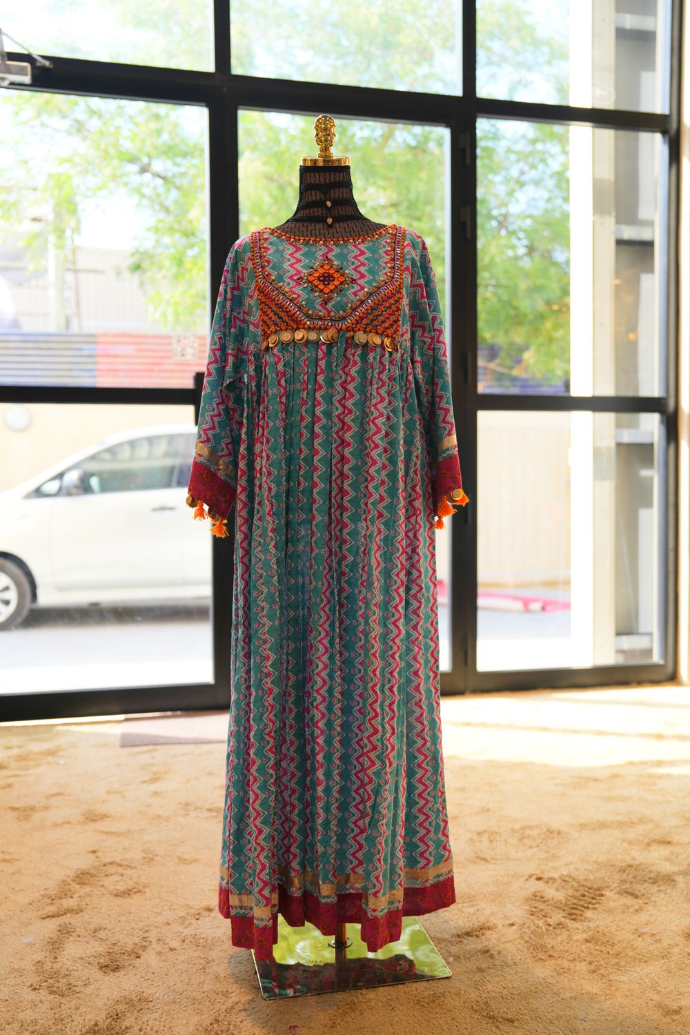 L/XL Banjara Vintage with Sheila jalabiya Length 55&quot;
