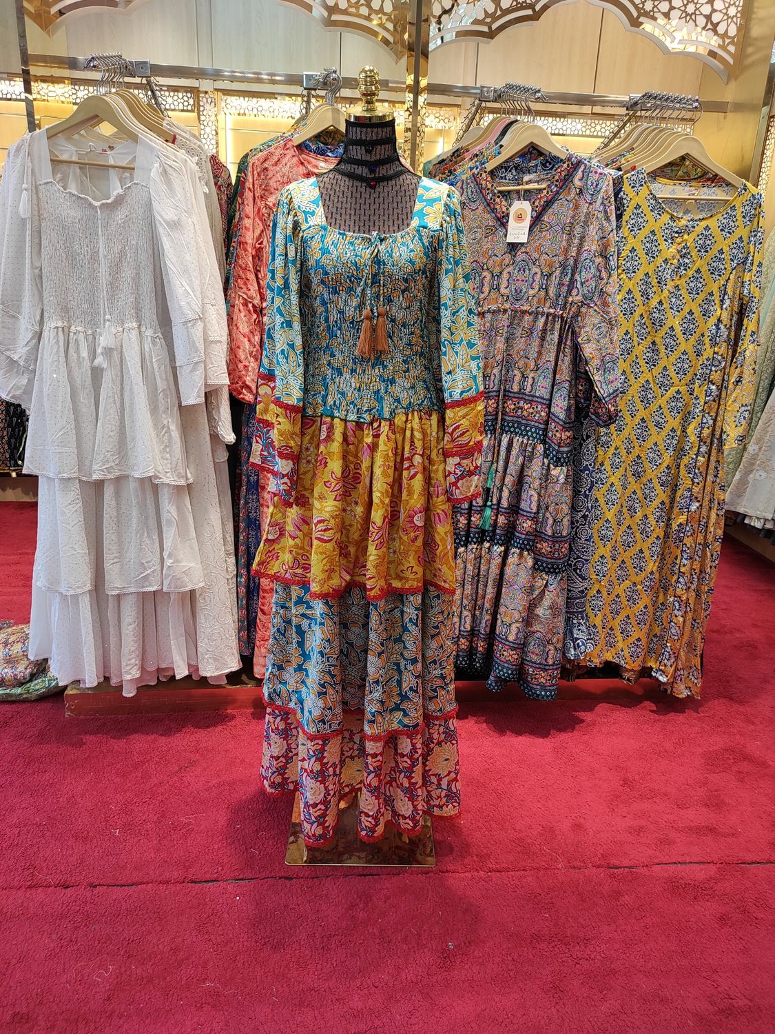 S/M  Rahima Silk Dress 57&quot; Long Jalabiya