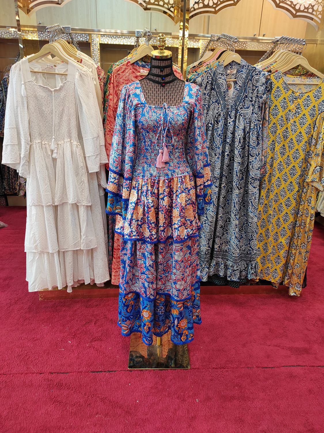 XS/S  Rahima Silk Dress 55&quot; Long Jalabiya