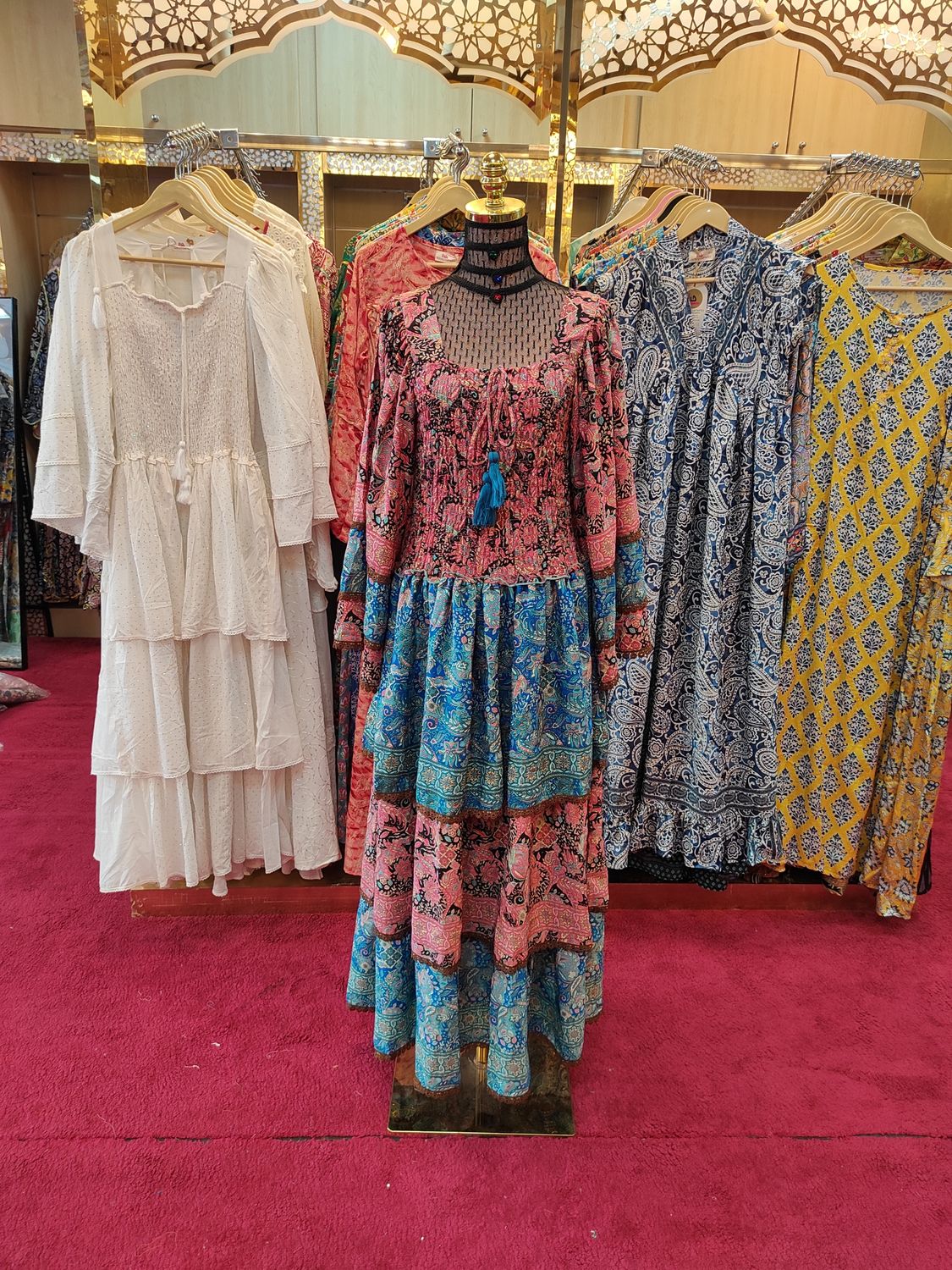 L/XL  Rahima Silk Dress 57&quot; Long Jalabiya