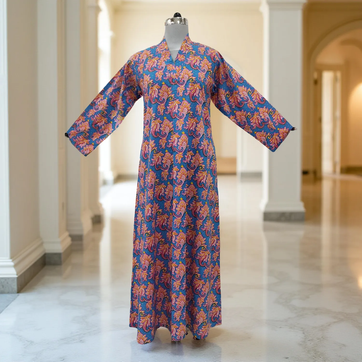 Cotton Jalabiya Dress Teena Crystal 05
