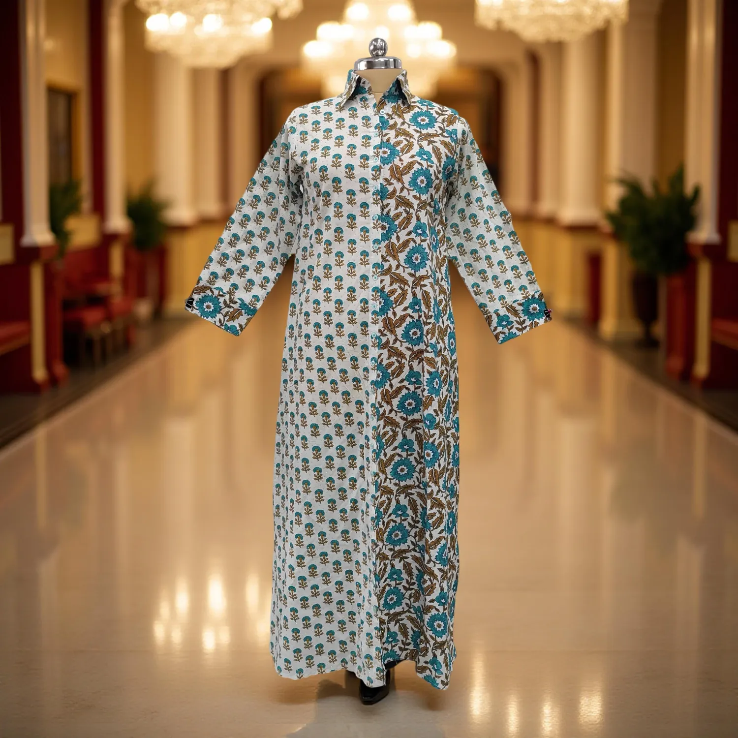 Cotton Jalabiya Dress Singapore Crystal 04