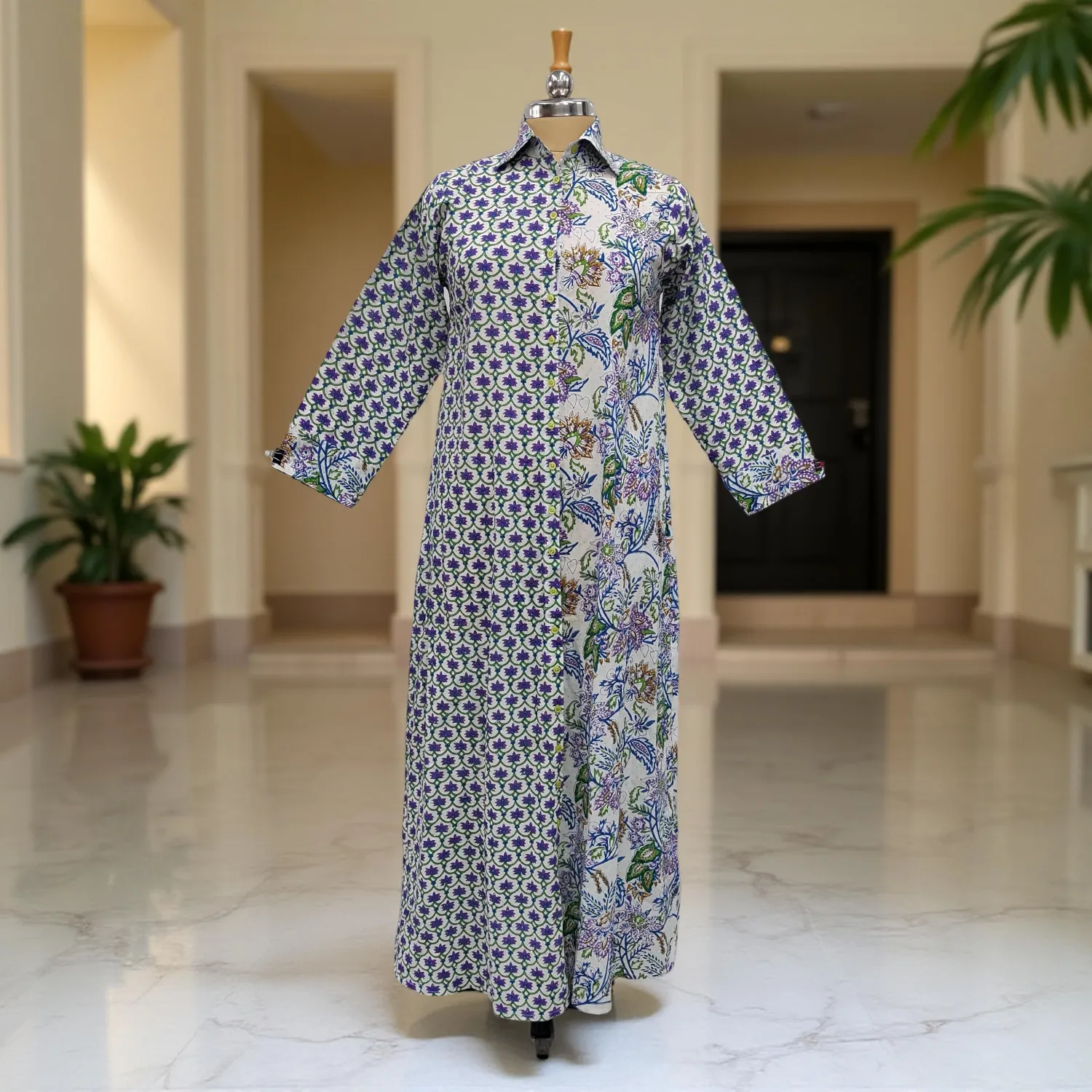 Cotton Jalabiya Dress Singapore Crystal 05