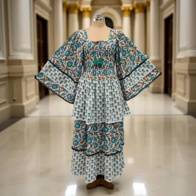 Cotton Jalabiya Dress Rahima Crystal 07