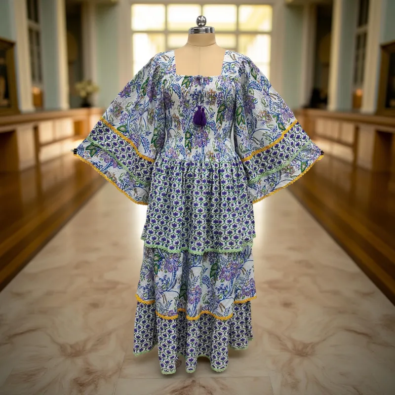 Cotton Jalabiya Dress Rahima Crystal 04