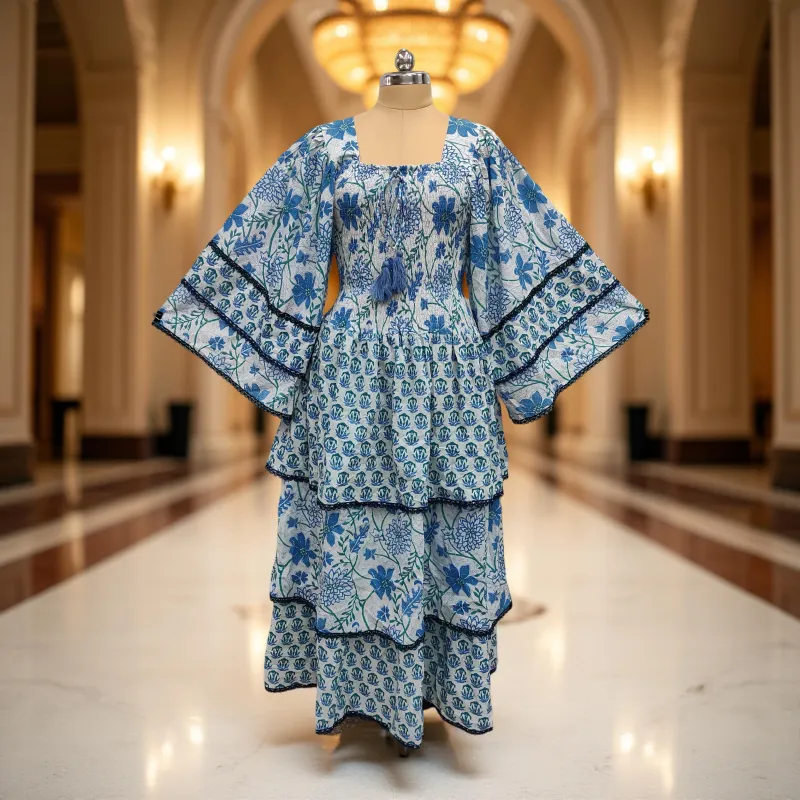 Cotton Jalabiya Dress Rahima Crystal 02