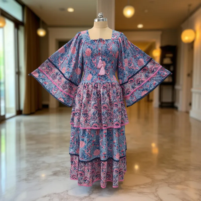 Cotton Jalabiya Dress Rahima Crystal 01