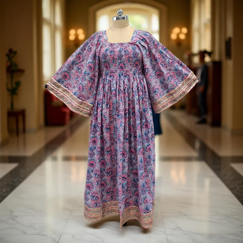 Cotton Jalabiya Dress Elzina Crystal 10