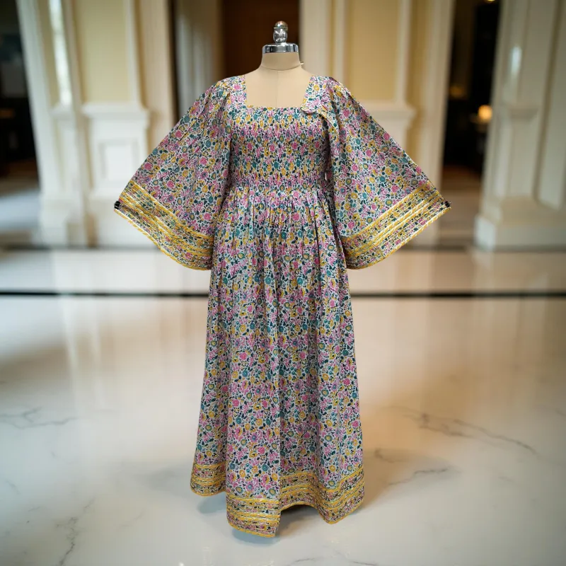 Cotton Jalabiya Dress Elzina Crystal 08