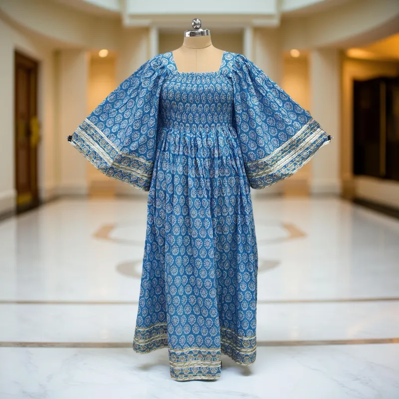 Cotton Jalabiya Dress Elzina Crystal 05
