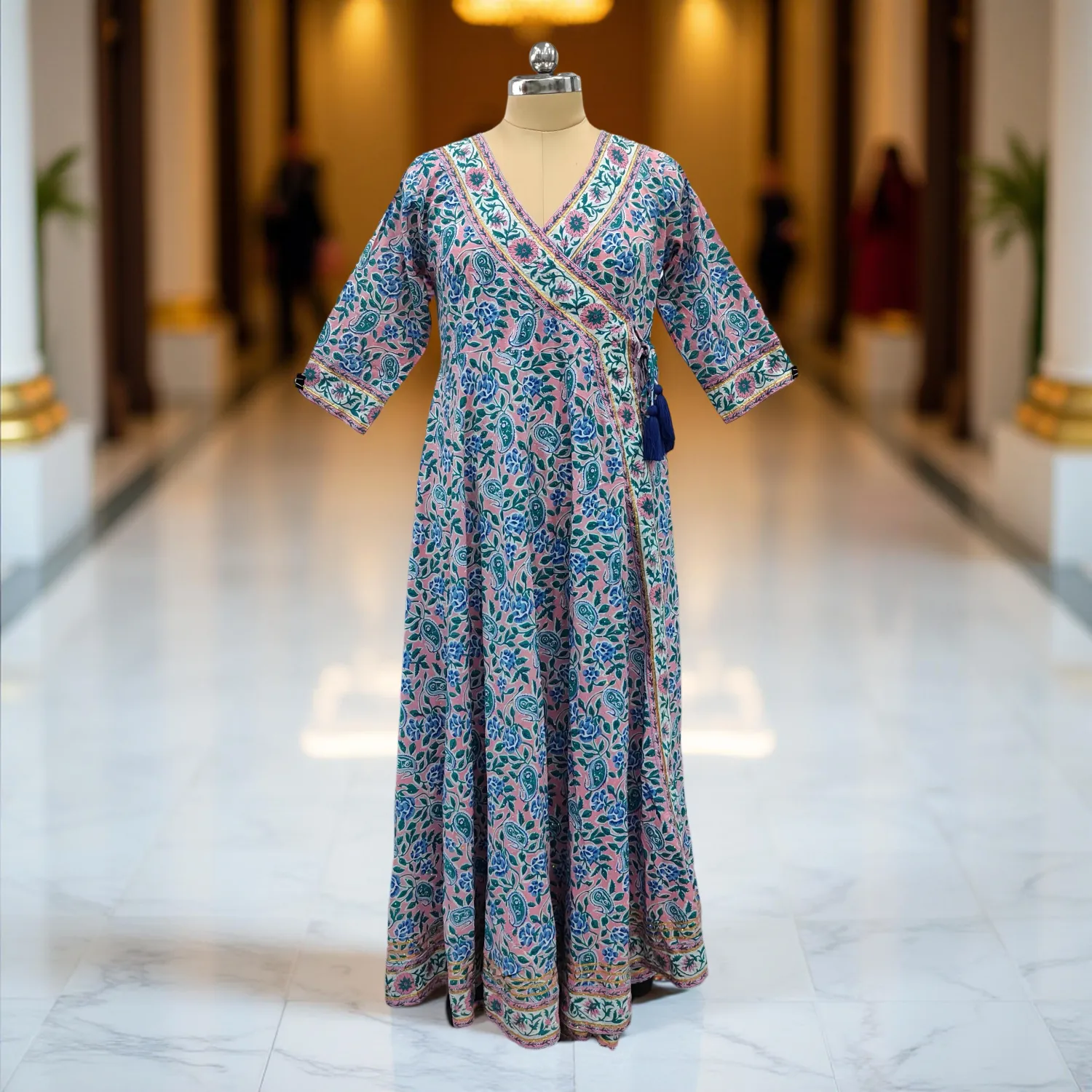 Cotton Jalabiya Dress Priam Crystal 01