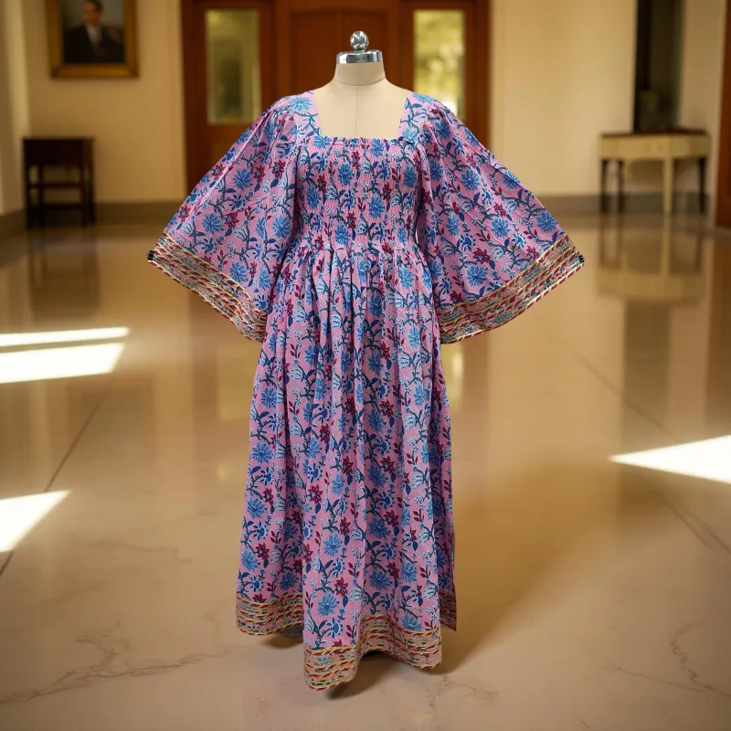 Cotton Jalabiya Dress Elzina Crystal 07